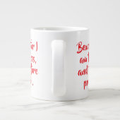 Personalisierte Furchtlose Frauenquote Moderne Sch Jumbo-Tasse (Rückseite)