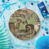 Personalisierte Furry Friends Hunde Liebhaber Pappteller (Party)