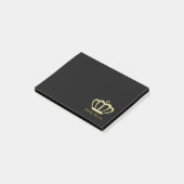 Personalisierte Fürstenkrone Post-it Klebezettel (angewinkelt)