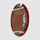 Personalisierte Fußball-Akrylverzierung Ornament (Vorderseite)