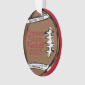 Personalisierte Fußball-Akrylverzierung Ornament (Vorderseite)