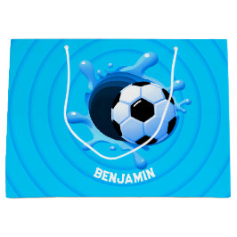 Personalisierte Fußball-Ball Große Geschenktasche Geschenktüte