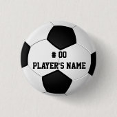 Personalisierte Fußball-Buttone mit Ihrem Text Button (Vorderseite)