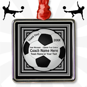 Personalisierte Fußball-Coach-Geschenke, Fußballve Ornament Aus Metall