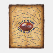 Personalisierte Fußball-Coach Geschenkideen oder S Fleecedecke (Vorderseite)