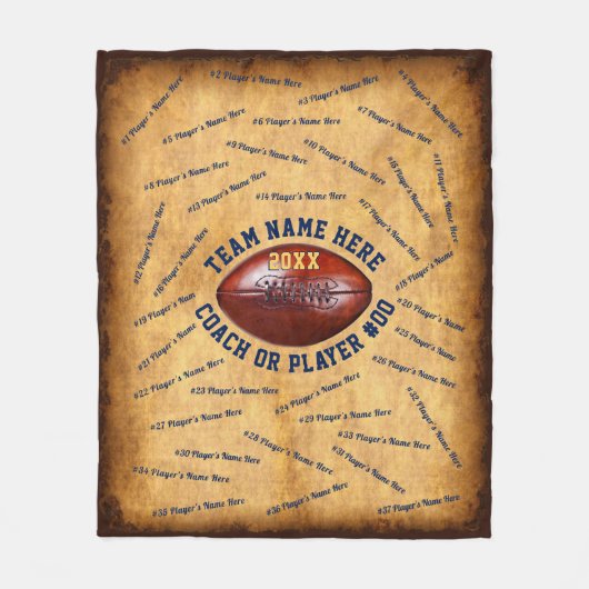 Personalisierte Fußball-Coach Geschenkideen oder S Fleecedecke (Vorderseite)