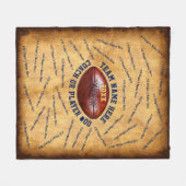 Personalisierte Fußball-Coach Geschenkideen oder S Fleecedecke (Vorderseite (Horizontal))