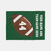 Personalisierte Fußball-Fleece-Blanket, Text, Farb Fleecedecke (Vorderseite (Horizontal))