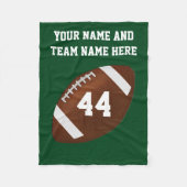 Personalisierte Fußball-Fleece-Blanket, Text, Farb Fleecedecke (Vorderseite)