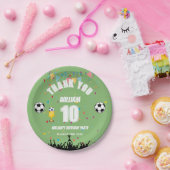 Personalisierte Fußball-Geburtstagsfeier-Teller fü Pappteller (Party)