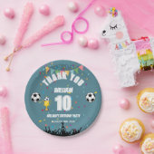 Personalisierte Fußball-Geburtstagsfeier-Teller fü Pappteller (Party)