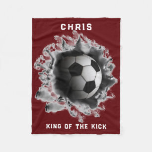 Personalisierte Fußball-Geschenk-Fleece-Decke Fleecedecke