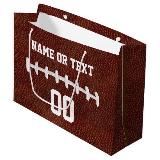 Personalisierte Fußball-Geschenk-Taschen, Ihr Große Geschenktüte (Vorderseite Schrägansicht)
