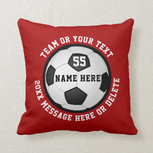 Personalisierte Fußball-Geschenke für High-School- Kissen