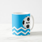 Personalisierte Fußball-Geschenke für Spieler Ihr Kaffeetasse (VorderseiteRechts)