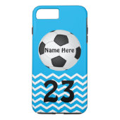 Personalisierte Fußball iPhone Hüllen für Mädchen (Rückseite)