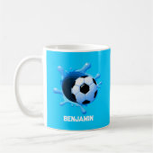 Personalisierte Fußball-Kaffee-Tasse Kaffeetasse (Links)