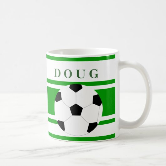 Personalisierte Fußball-Kaffee-Tassen Kaffeetasse (Rechts)