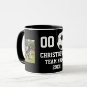Personalisierte Fußball-Kinder Tasse (Vorderseite Links)