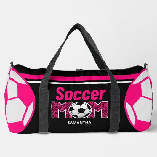 Personalisierte Fußball-Mama Name Muttertag Duffle Bag (Vorderseite)