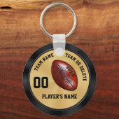 Personalisierte Fußball-Mannschaftsgeschenke, Blac Schlüsselanhänger (Vorderseite)