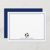 Personalisierte Fußball-Mitteilungskarten Fußball- Mitteilungskarte (Vorne/Hinten)