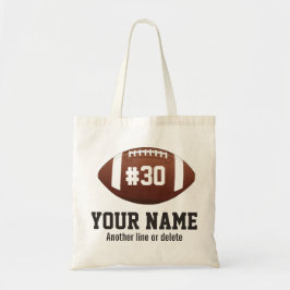 Personalisierte Fußball Name-Zahl Tragetasche