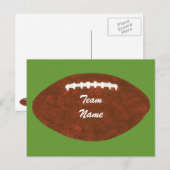 Personalisierte Fußball-Postkarten Postkarte (Vorne/Hinten)