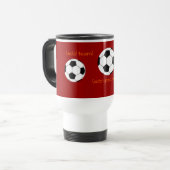 Personalisierte Fußball-Reise-Tasse Reisebecher (Vorderseite Links)