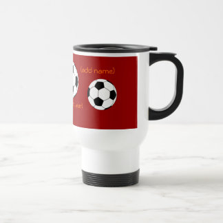 Personalisierte Fußball-Reise-Tasse Reisebecher