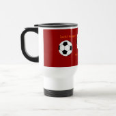 Personalisierte Fußball-Reise-Tasse Reisebecher (Links)