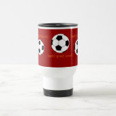 Personalisierte Fußball-Reise-Tasse Reisebecher (Mittel)