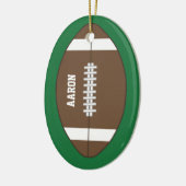 Personalisierte Fußball-Sportgeschenke Keramik Ornament (Links)