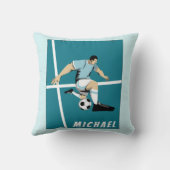 Personalisierte Fußball-Trainerabbildungen Cool Kissen (Rückseite)