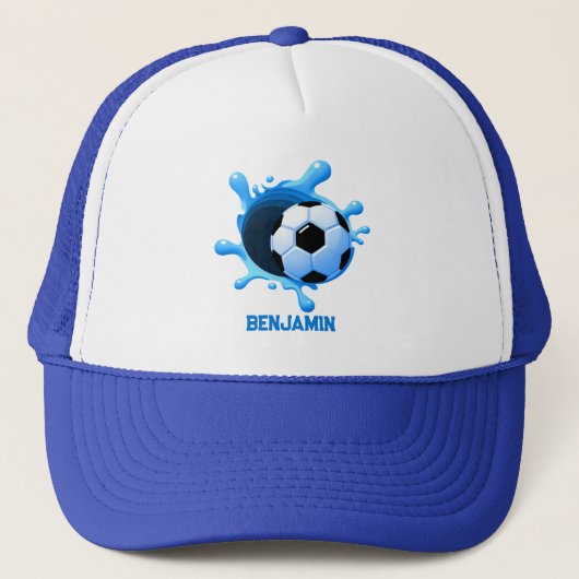 Personalisierte Fußball Trucker Mütze (Vorderseite)