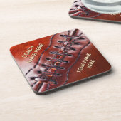 Personalisierte Fußball-Untersetzer für Trainer Getränkeuntersetzer (Linke Seite)