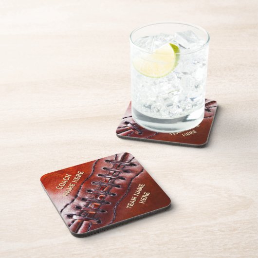 Personalisierte Fußball-Untersetzer für Trainer Getränkeuntersetzer (Rechte Seite)