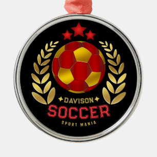 Personalisierte Fußball-Wappen-Kunst Ornament Aus Metall