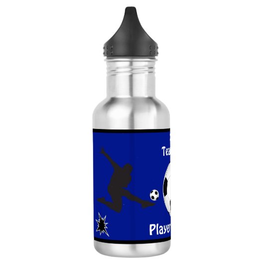 Personalisierte Fußball-Wasser-Flaschen-Spieler, Trinkflasche (Links)