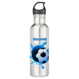 Personalisierte Fußball-Wasserflasche Edelstahlflasche