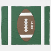 Personalisierte Fußballdecke Fleecedecke (Vorderseite (Horizontal))