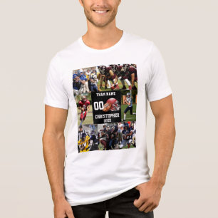 Personalisierte Fußballfotografie Tri-Blend Shirt