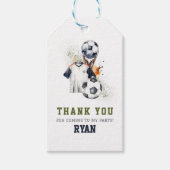 Personalisierte Fußballgeschenke für Jungen Kinder Geschenkanhänger (Vorderseite)