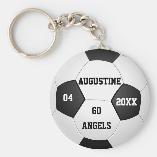 Personalisierte Fußballgeschenke für Jungen und Mä Schlüsselanhänger (Vorne)