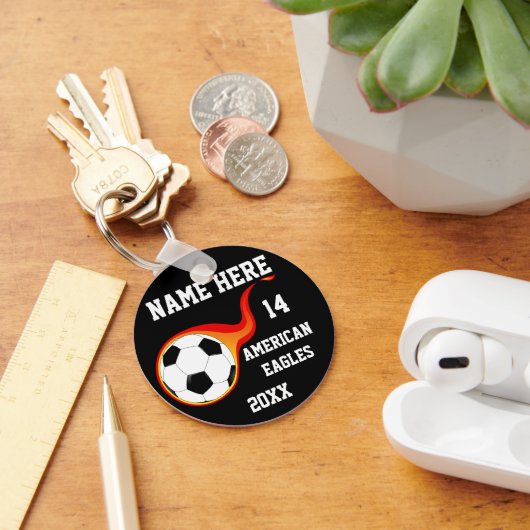 Personalisierte Fußballketten Schlüsselanhänger (Schreibtisch)