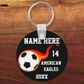 Personalisierte Fußballketten Schlüsselanhänger (Vorderseite)