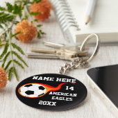Personalisierte Fußballketten Schlüsselanhänger (Seite)