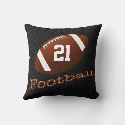 Personalisierte Fußballkissen mit NAME und NUMMER Kissen (Rückseite)