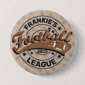 Personalisierte Fußballligistenmannschaft Button (Vorderseite)