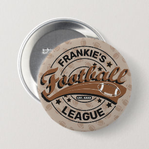 Personalisierte Fußballligistenmannschaft Button